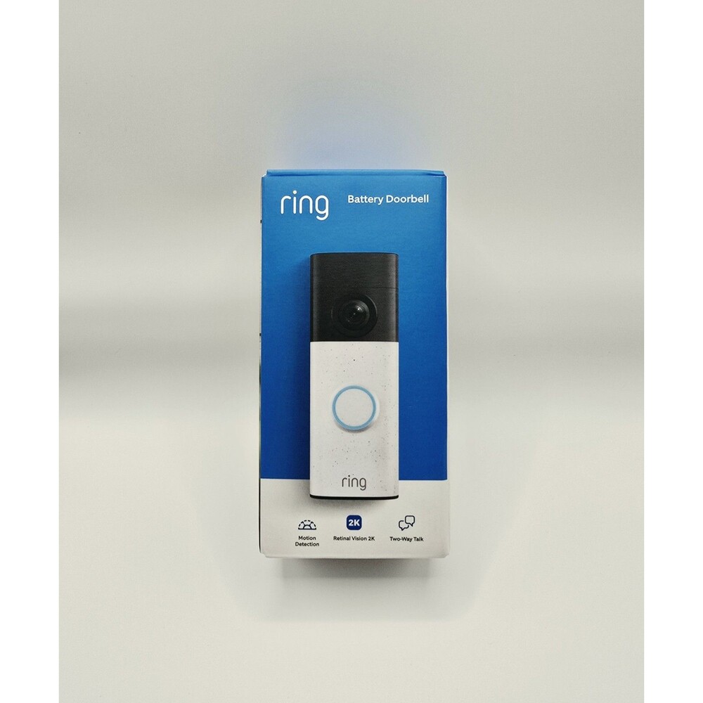 Ring Battery Doorbell Retinal 2K Newest Model(2026) Security Camera White - NEW